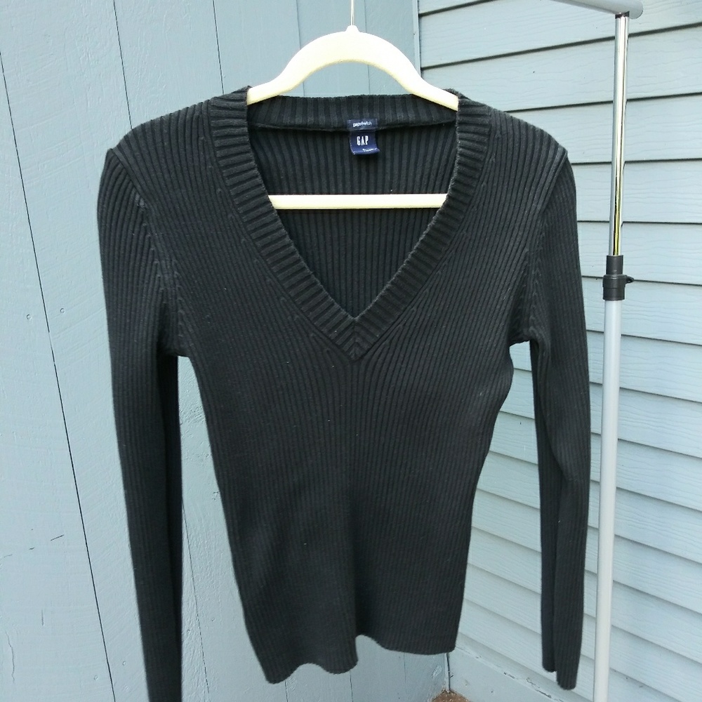 Stretchy Ribbed Gap Sweater